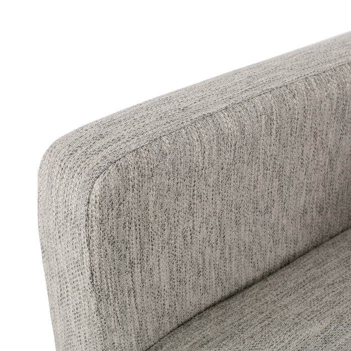 Tabouret De Comptoir Griffith Hauteur D’assise 66 cm – Tissu Rembourre Et Pieds En Bois Massif, Gris Clair