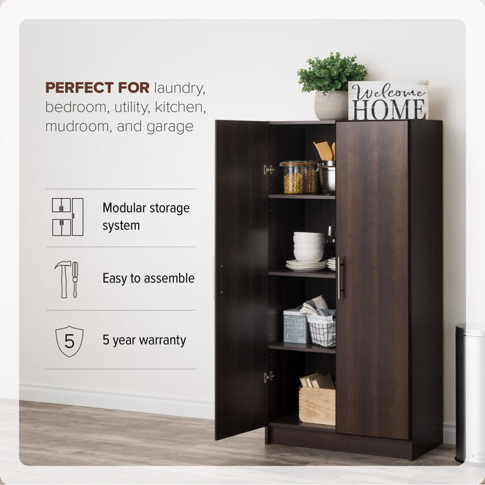 Armoire de rangement Elite de 32 po - espresso
