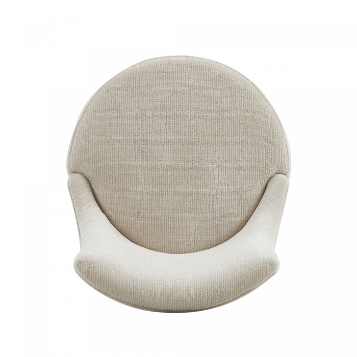 Tabouret de comptoir moderne en bois Lucia avec assise en chenille, finition naturelle