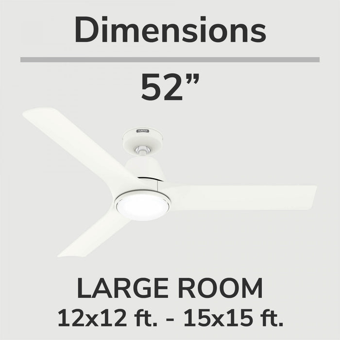 Ventilateur de plafond Aeronaut avec luminaire - Blanc
