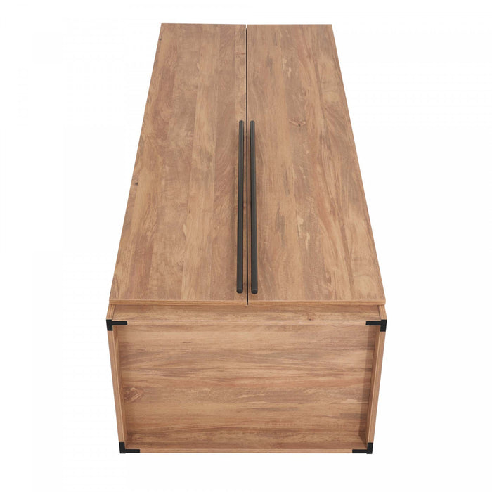 Armoire moderne Lee 32\" en brun dore - Lot de 2