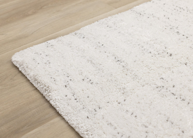 Tapis Surrey mouchete blanc gris, 5'3\" x 7'7\"