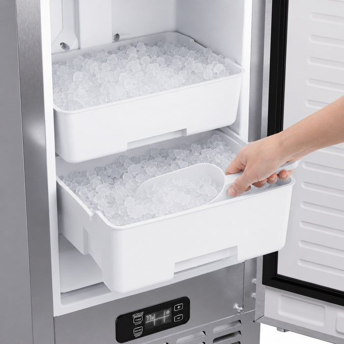 Cristallo Machine a glacons de 15 pouces autonome/sous le comptoir, 66,1 lb, acier inoxydble - FIMBI7307-15S