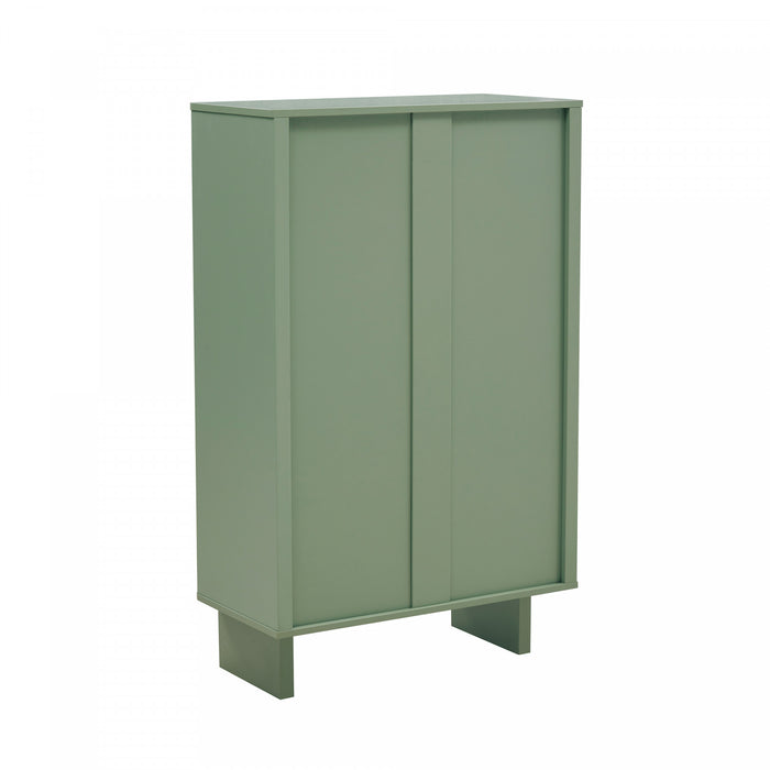 Buffet d’appoint moderne Ella 32\" en vert sauge