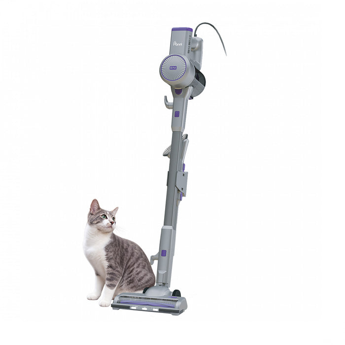 Aspirateur balai filaire 5 en 1 Panni V1109P avec outil motorise pour animaux