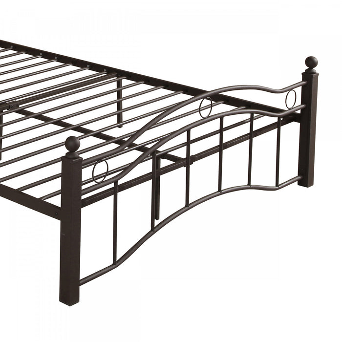 Jackson Cadre De Lit En Metal Avec Rangement Sous Le Lit, Cuivre