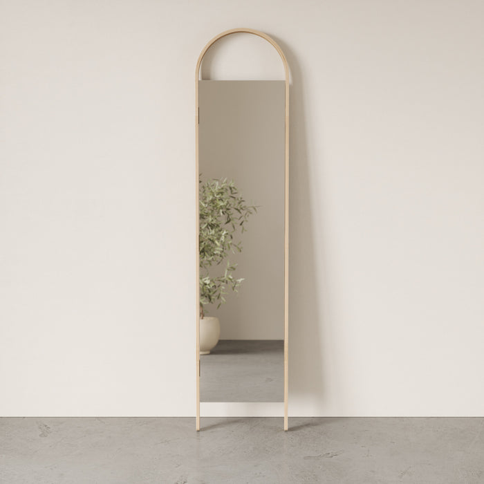 Miroir à adosser au mur Bellwood de Umbra - naturel