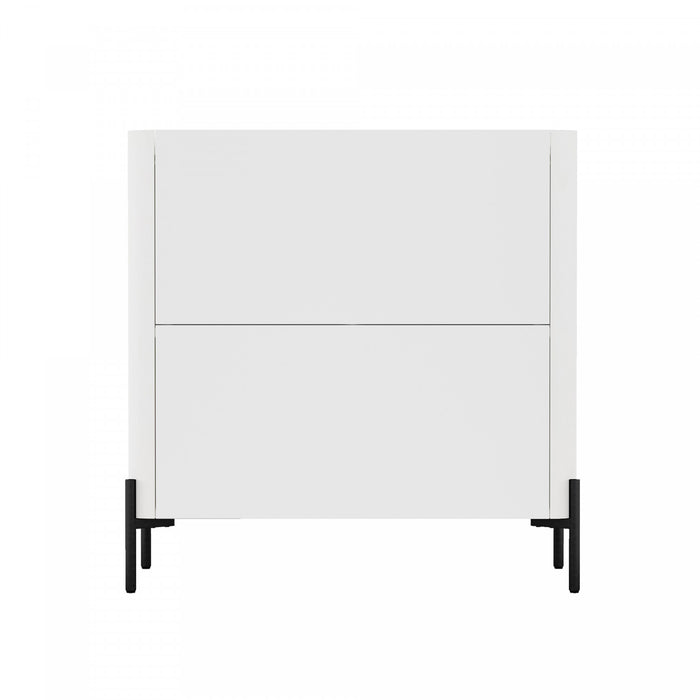 Armoire d’appoint moderne Abbey 32\" en blanc