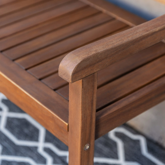 Banc Catalan pour la terrasse - teck