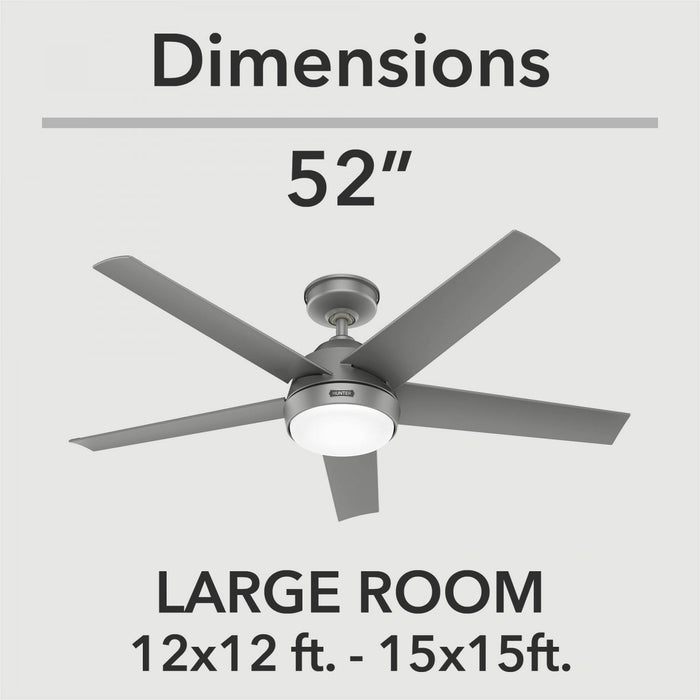 Ventilateur de plafond Skyflow avec luminaire - Gris