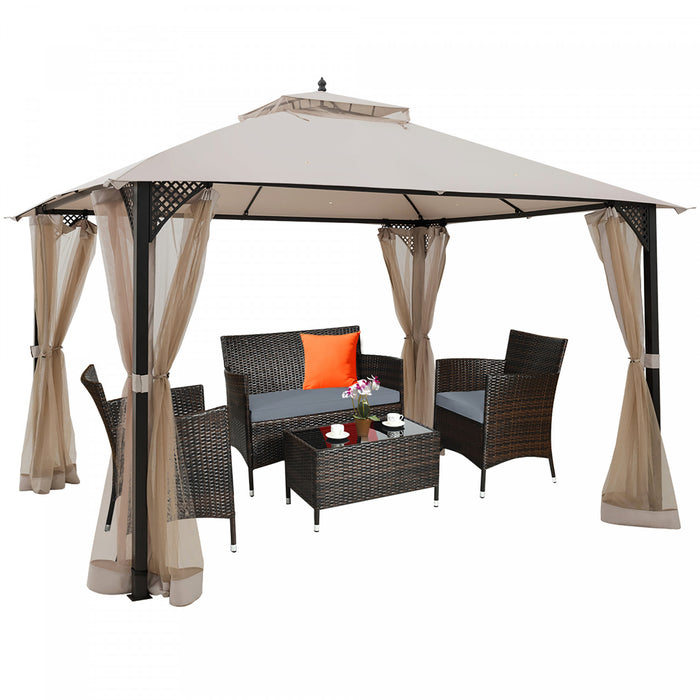 Pavillon De Jardin 365x305cm Costway