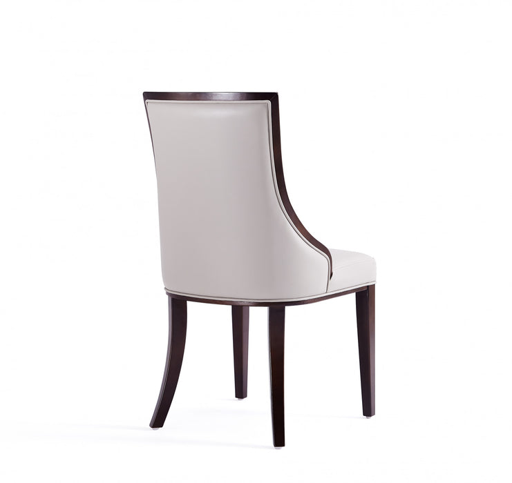 Ensemble de 8 chaises de salle a manger Grand Traditionnel en gris clair