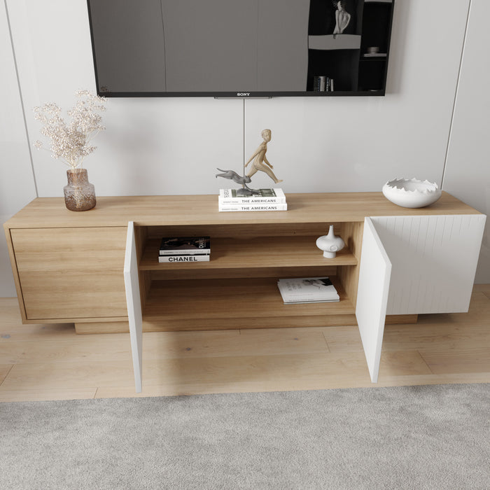 Meuble pour téléviseur Riva Nordika de 72 po - érable naturel