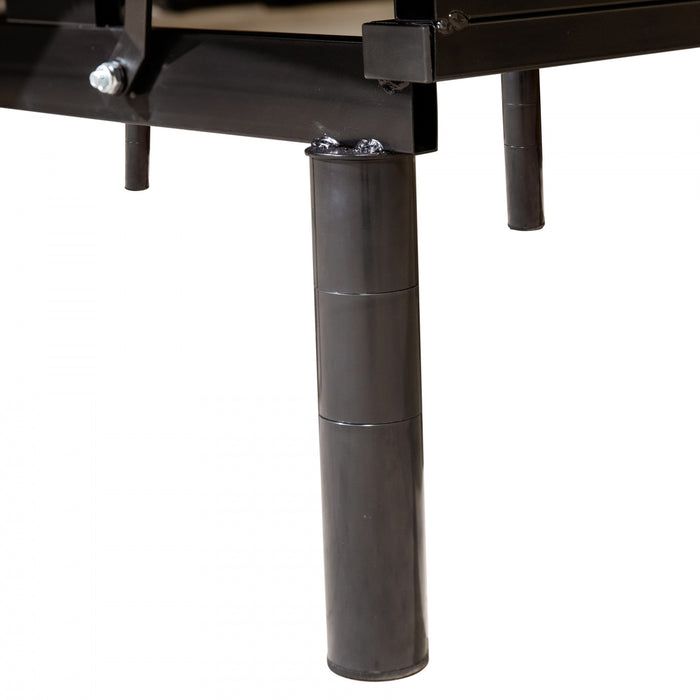 Base de lit ajustable a massage Everly avec ports USB et telecommande sans fil - Tres grand