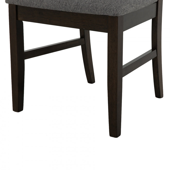 Ensemble de salle a manger Winfield 5 pieces en bois massif avec chaises a dossier echelle (4 a 6 places)