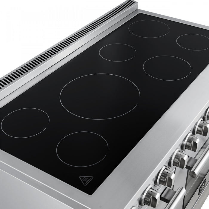 Cuisiniere electrique Paolo 48 pouces, acier inoxydable, 6,7 pi³ - FFSEL6011-48