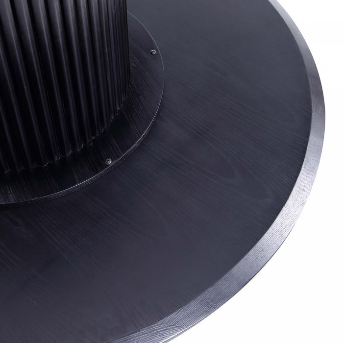 Table a manger ronde Hathaway Modern Industry Chic 59\" en noir