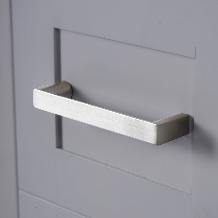 Savannah Meuble de salle de bain 30 pouces avec vasque en ceramique et armoire de rangement spacieux, Gris