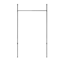 Tringle à rideaux et séparateur de pièce extensible Anywhere de Umbra noir mat - 36 po à 66 po