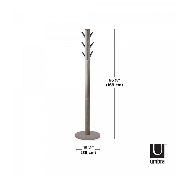 Portemanteau moderne Flapper de Umbra en bois - gris