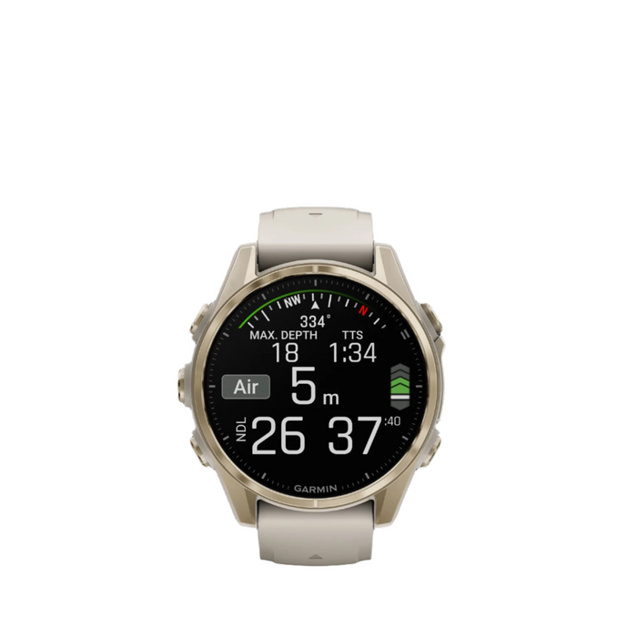  Soft Gold With Fog Gray/dark Sandstone Silicone Band