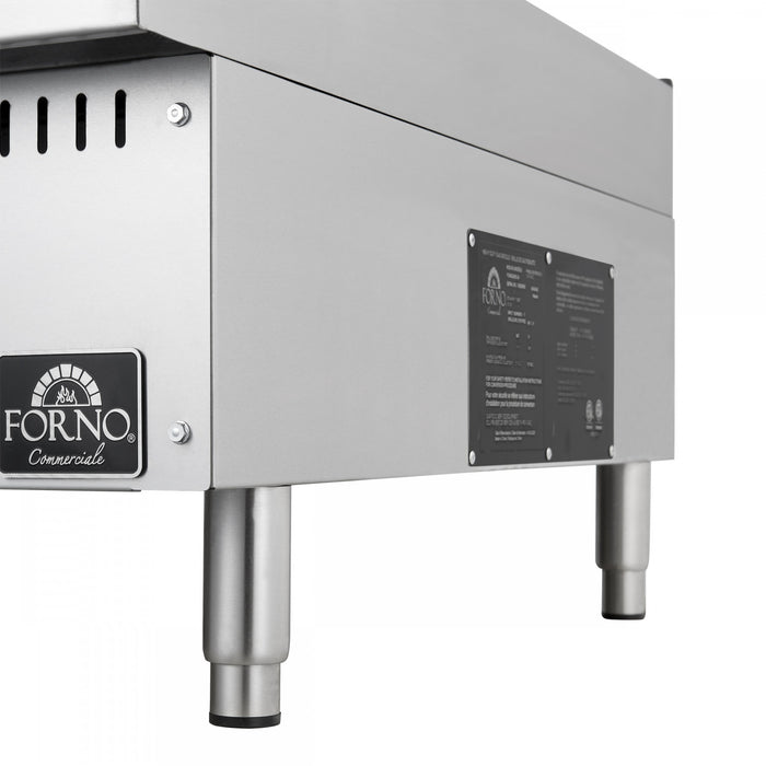 Plaque de cuisson a gaz Commerciale de 24 pouces, 2 bruleurs, 60 000 BTU, acier inoxydable – FCMGG0055-24