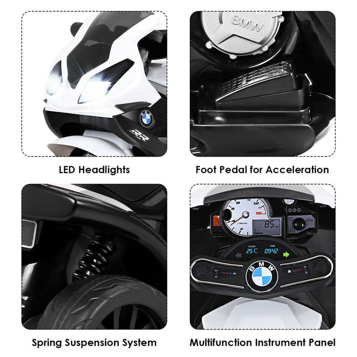 Les Enfants Montent Sur La Moto Bmw Sous Licence 6v Electrique 3 Roues Velo W / Musique Et Lumiere
