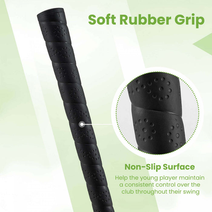 Ultimate Junior #7 Fer Pour Enfants Avec Arbre En Fibre De Verre Et Couverture De Tete Junior Practice Golf Club Green