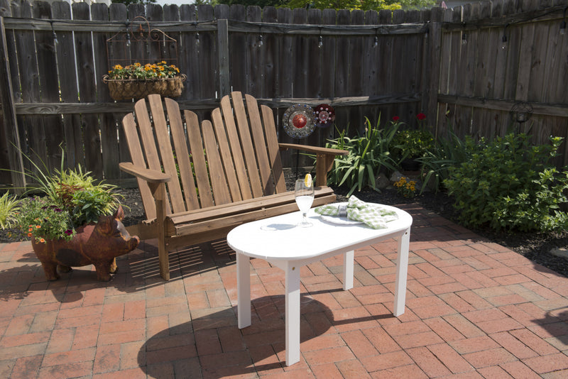 Banc Adirondack à deux places pour la terrasse - teck