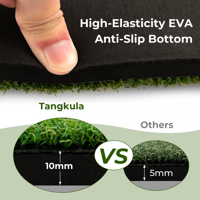 Costway 5 X 4 Ft Golf Frappant Mat Artificiel Interieur Exterieur Turf Golf Entrainement Mat 25 Mm