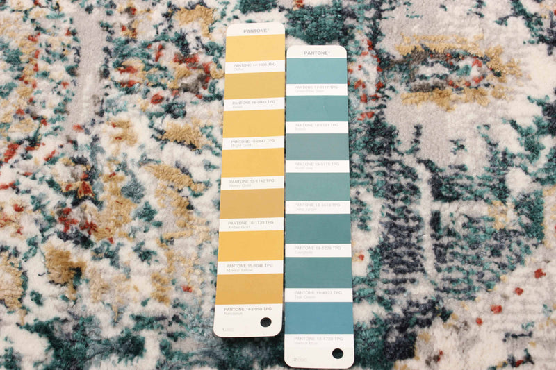 Carpette Legacy bleu sarcelle - 2 pi 8 po x 8 pi 2 po