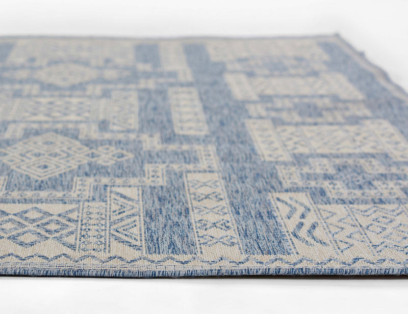 Tapis Transitionnel Nyra 6'6\" x 9'0\" en Bleu