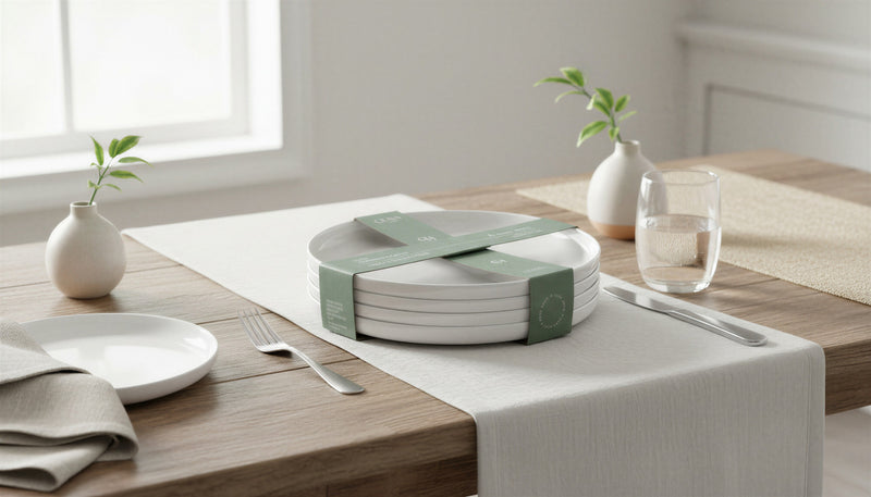 Cena Home Ensemble de 4 Assiettes a Diner Oslo