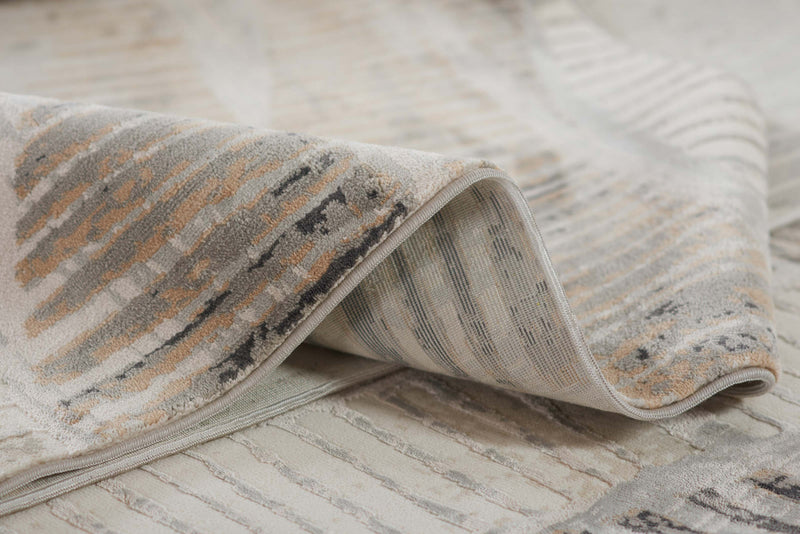 Tapis Contemporain Briar 2'2\" x 7'7\" en Gris