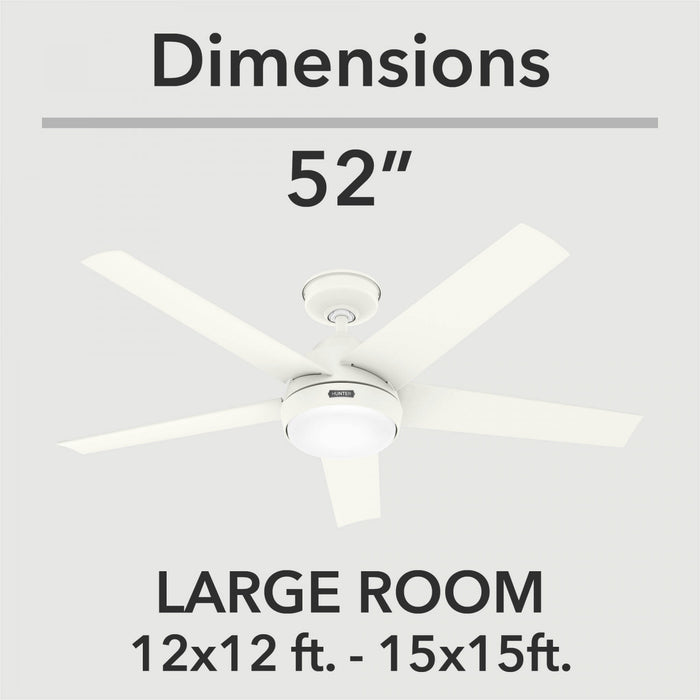 Ventilateur de plafond Skyflow avec luminaire - Blanc