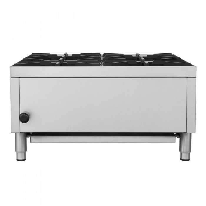 Plaque de cuisson a gaz Commerciale de 24 po avec 4 bruleurs, 104 000 BTU, acier inoxydable – FCMHP0079-24