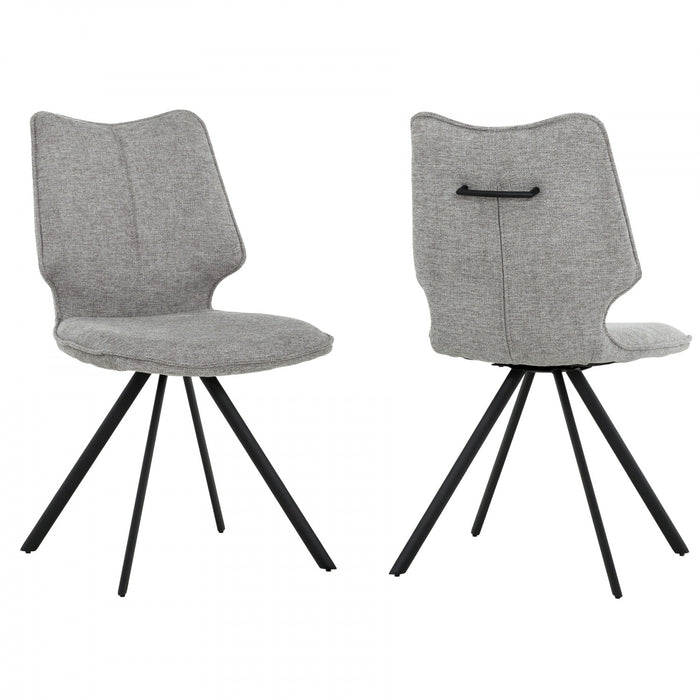 Ensemble de salle a manger extensible Bram 7 pieces (71 a 94 po de largeur) avec 6 chaises rembourrees