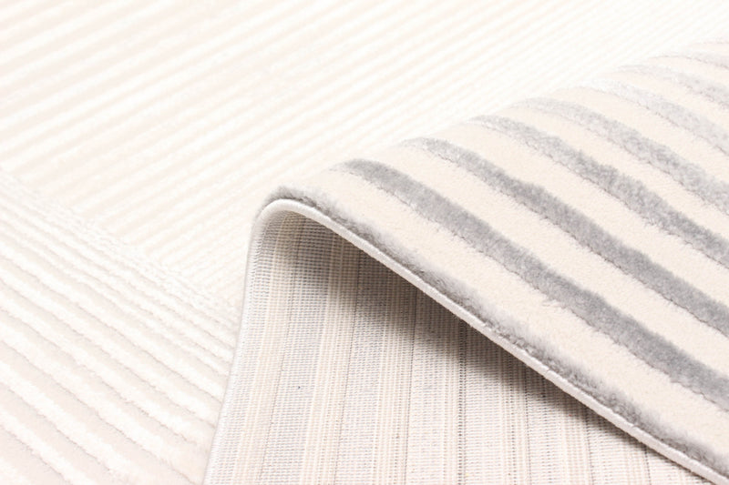 Tapis Contemporain/Moderne Ramona 5'0\" x 8'0\" en Gris