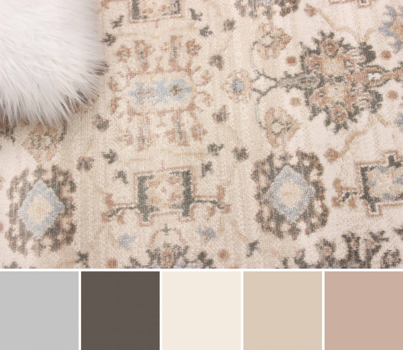 Carpette longue Gloria ivoire - 2 pi 8 po x 8 pi 2 po  