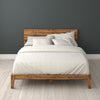 Julia Wood Platform Bed with Headboard - Queen Size | Julia lit plateforme en bois avec tête de lit - Grand