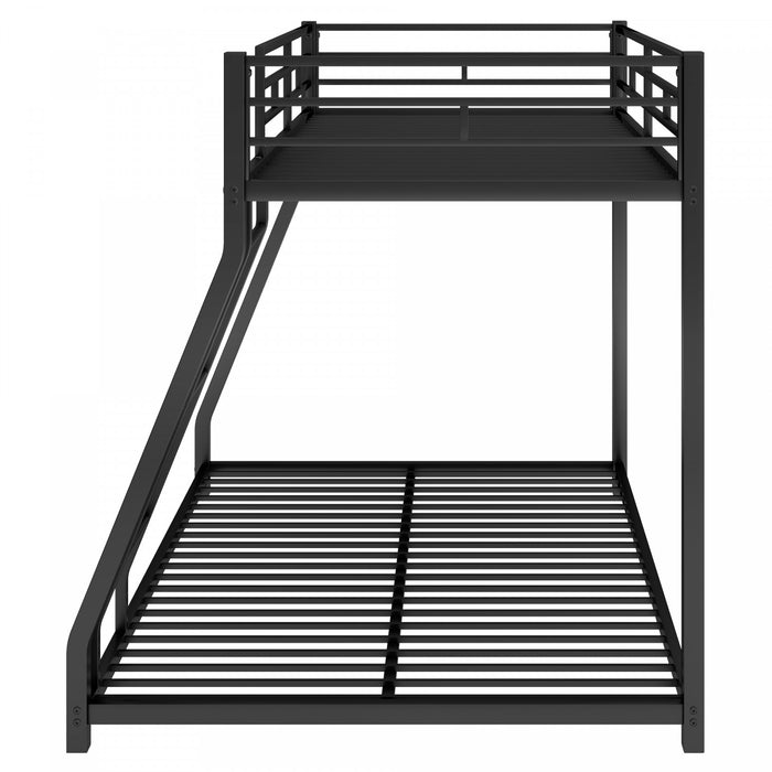 Lit superpose John en metal gain de place, taille Twin sur Full, noir