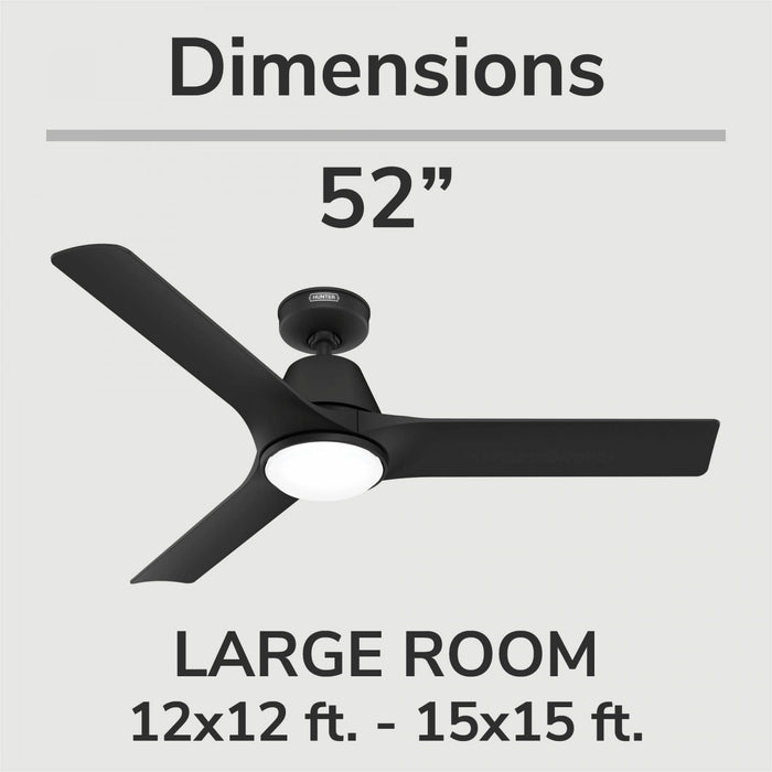Ventilateur de plafond Aeronaut avec luminaire - Noir
