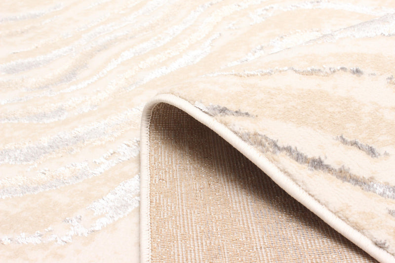 Tapis Contemporain/Moderne Clara 5'0\" x 8'0\" en Ivoire