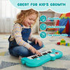 Costway 25-Key Kids Piano Keyboard Elephant Shape Toy Digital Piano with Built-in Music & Light Blue