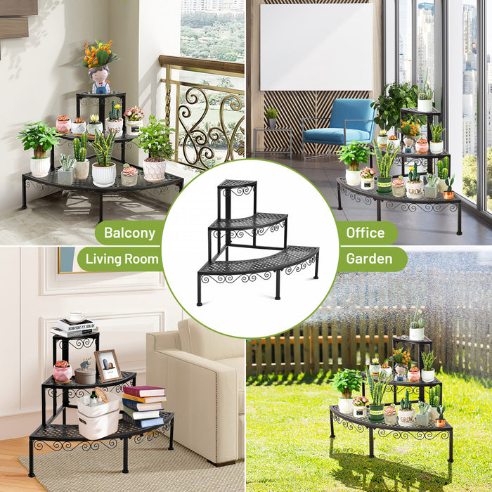 Etagere Eventail A Plantes – 3 Plateaux