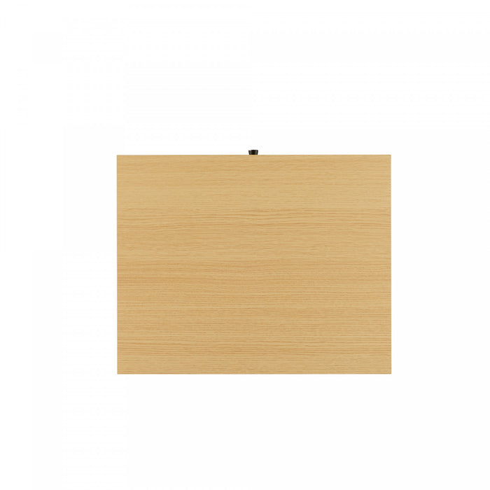 Table de nuit moderne Amara 20\" en chene clair (1 tiroir) - Lot de 2