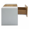 Lucas Modern TV Stand for 70 Inch TVs with Storage Drawers and LED Lighting,White | Lucas meuble TV moderne pour televiseurs jusqu’a 70 pouces – meuble avec tiroirs de rangement et eclairage LED, blanc