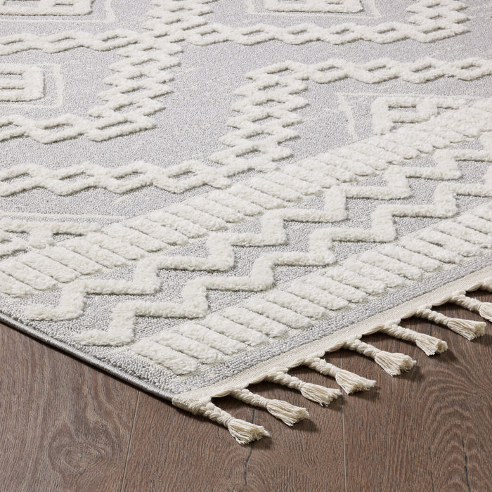 Carpette à poil long Quinto Moroccan Quatro - 2 pi 7 po x 8 pi 