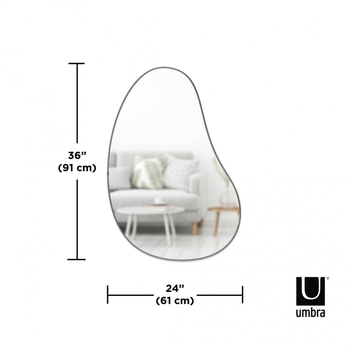 Miroir Hubba Pebble de Umbra de 24 po x 36 po - métallique