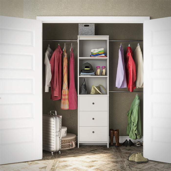 Organisateur de garde-robe Beckett Dorel Home - blanc